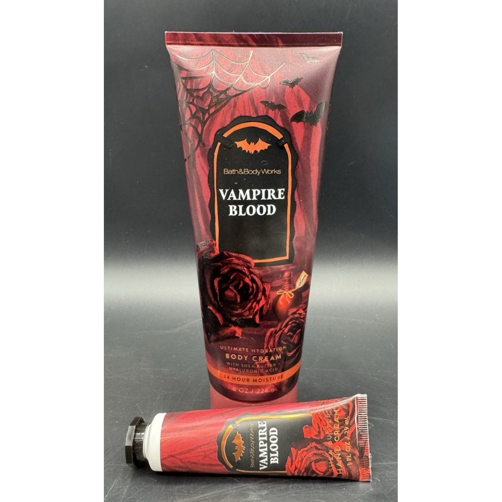 Bath & Body Works Vampire Blood Body Cream and Hand Cream Set Halloween